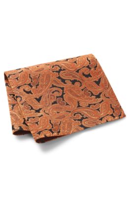 Pa&ntilde;uelo de bolsillo de seda, Rojo oscuro