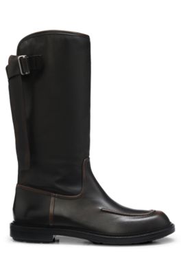 Botas de piel, Negro