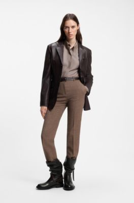 Leather boots, Black