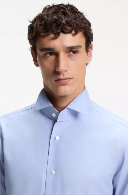 Slim-fit cotton shirt