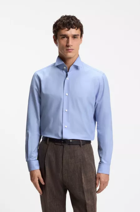 Slim-fit cotton shirt