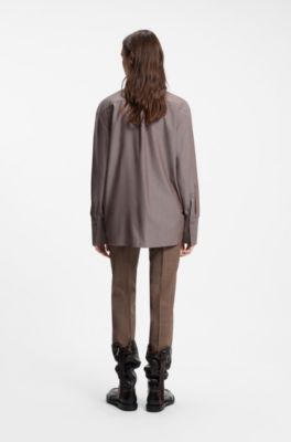 Cotton blouse, Light Brown