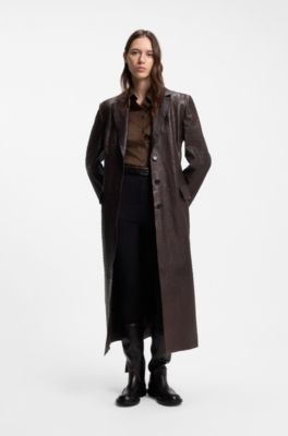 Contoured shirt, Brown