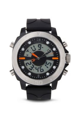 '1512678' | Analog Digital Silicone Strap Sporty Diver Watch, Assorted-Pre-Pack