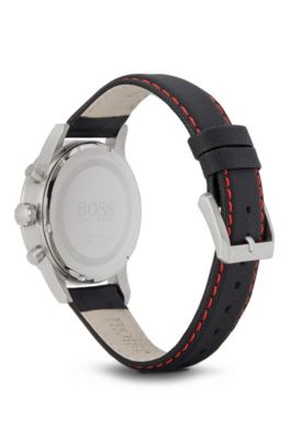 BOSS - '1512919' | Chronograph Black Canvas Strap Aeroliner Watch