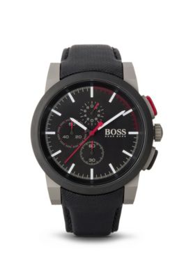'1512979' | Chronograph Black Nylon Canvas Strap Watch, Assorted-Pre-Pack