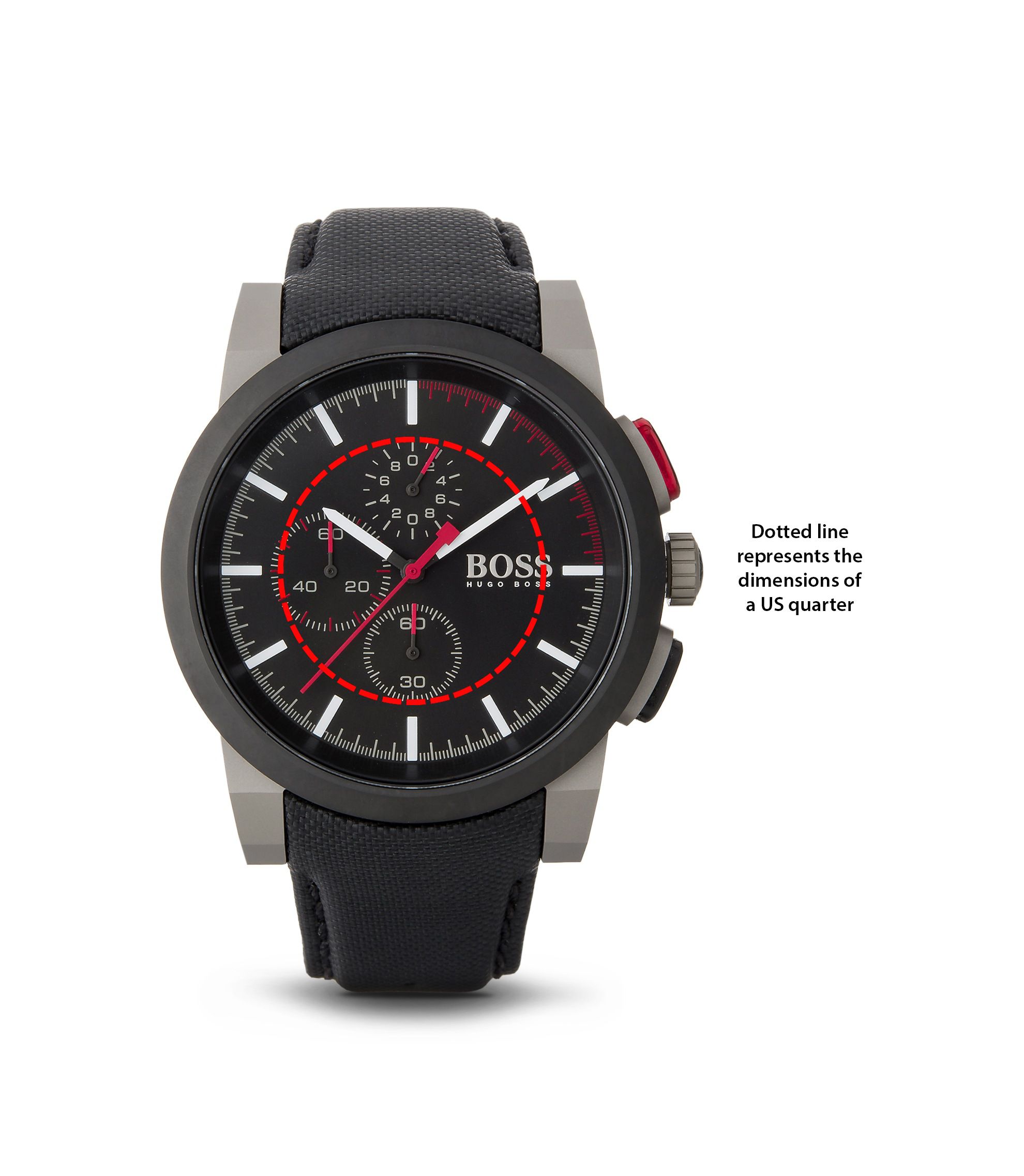 BOSS - '1512979' | Chronograph Black Nylon Canvas Strap Watch