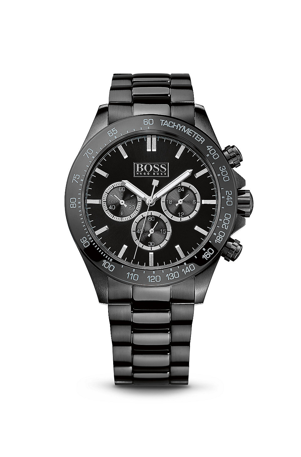 BOSS - \'1512961\' | Chronograph Ionic Black Plated Steel Strap Quartz Watch