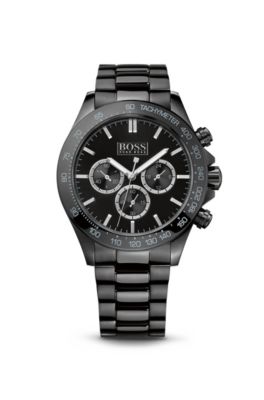 '1512961' | Chronograph Ionic Black Plated Steel Strap Quartz Watch, Assorted-Pre-Pack