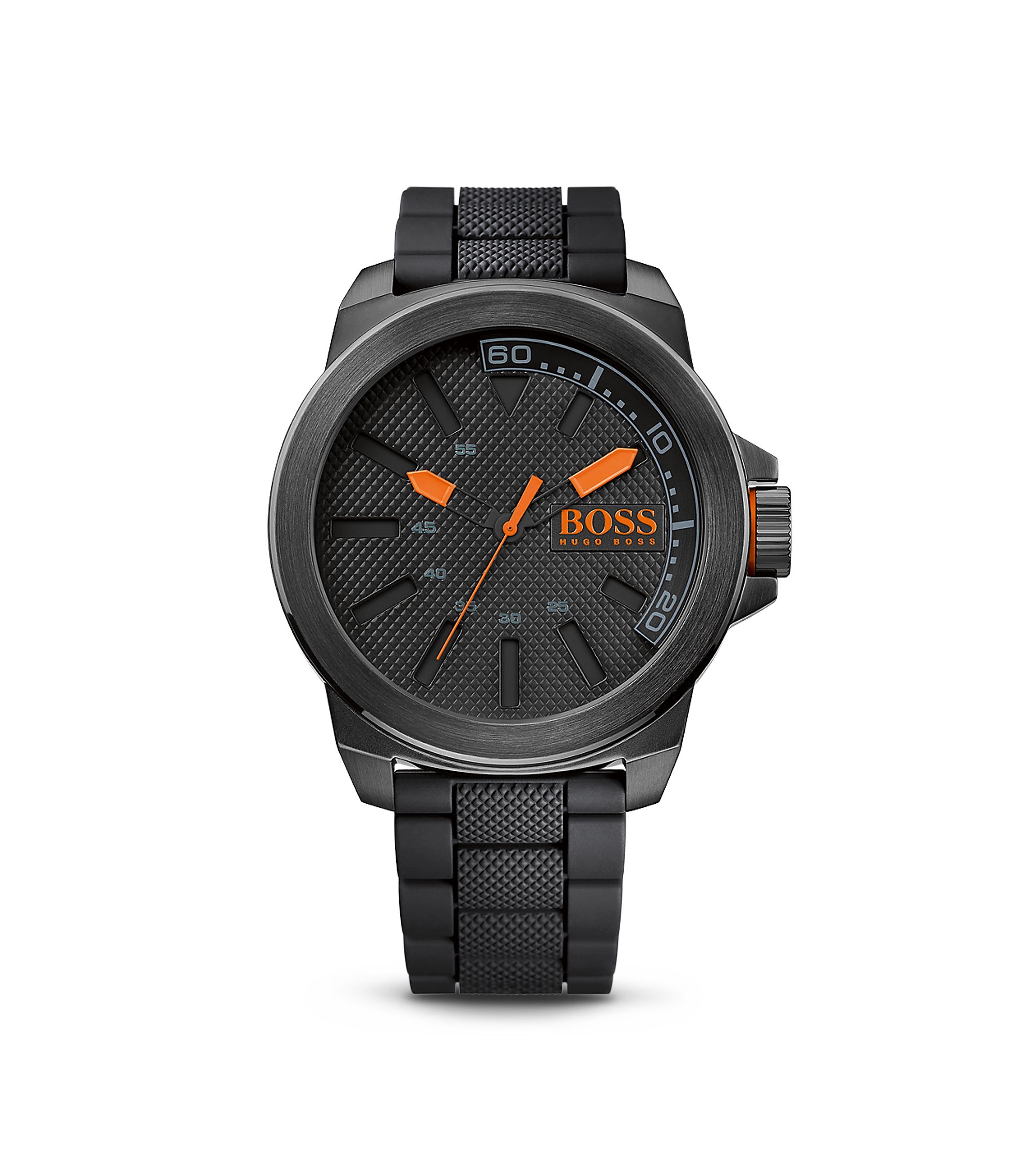 BOSS Black Silicon Strap Watch 1513004