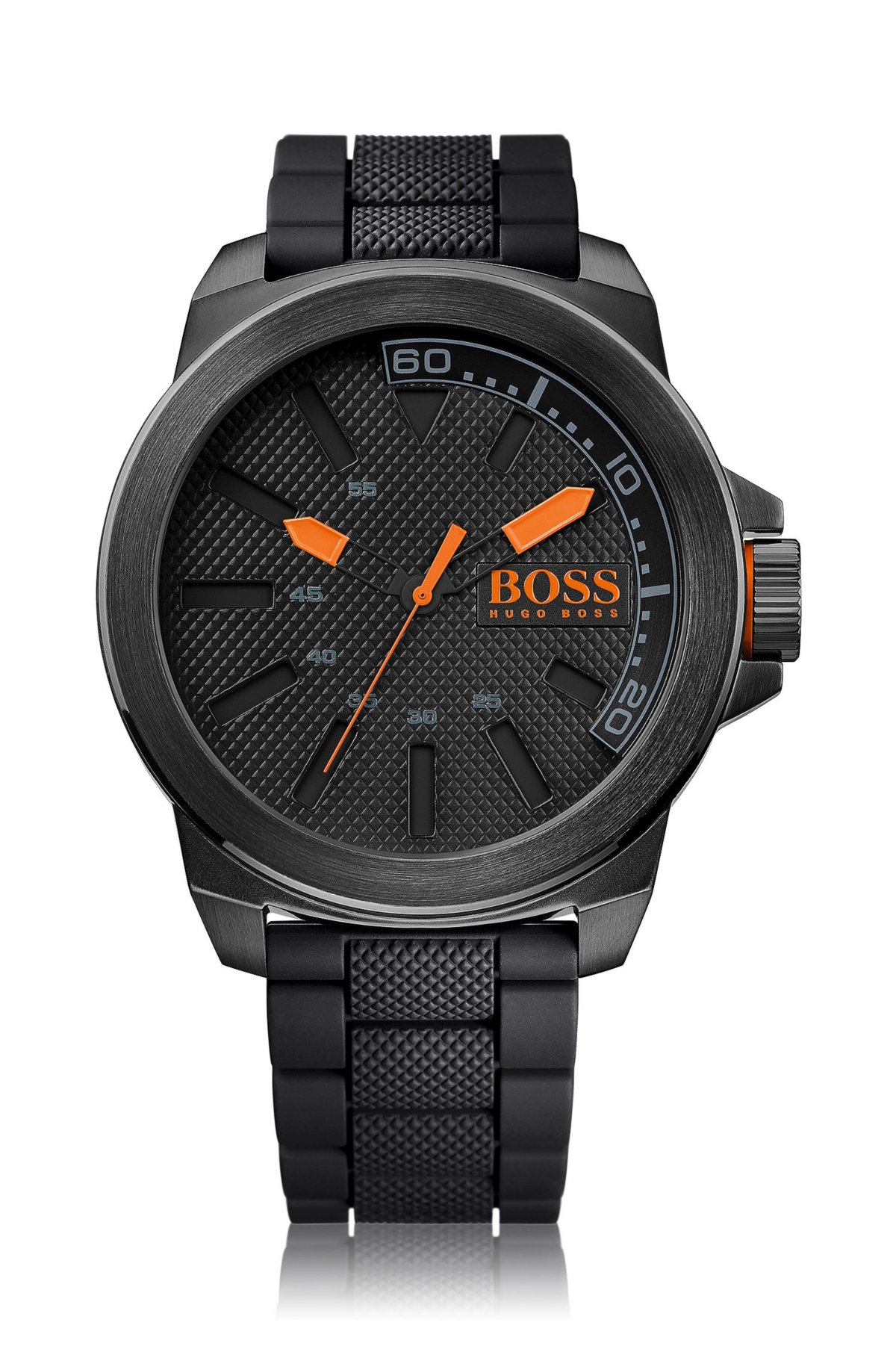 historie hjul Byttehandel BOSS - Black Silicon Strap Watch | 1513004