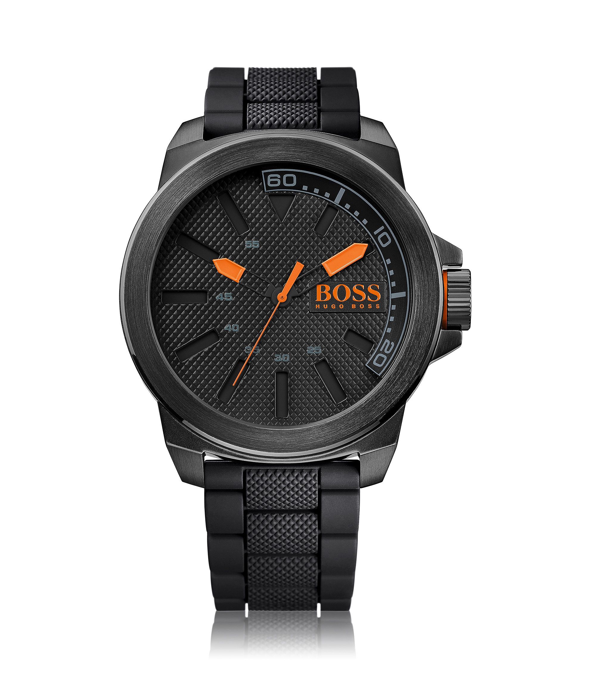 BOSS Black Silicon Strap Watch 1513004