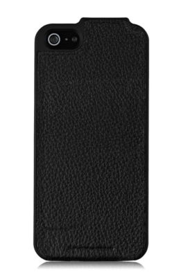 'Reflex IP5' | Leather iPhone 5/5s Flip Case, Black
