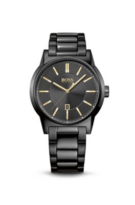 BOSS '1513072' Black Bracelet Strap 3-Hand Quartz Architecture