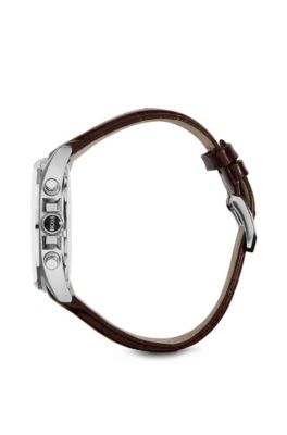 '1513035' | Chronograph Croc-Embossed Leather Strap Driver Watch , Assorted-Pre-Pack
