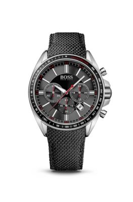 BOSS - '1513087' | Chronograph Black Nylon Strap Driver Watch