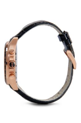 '1513092' | Chronograph Leather Strap Driver Sport Watch , Assorted-Pre-Pack