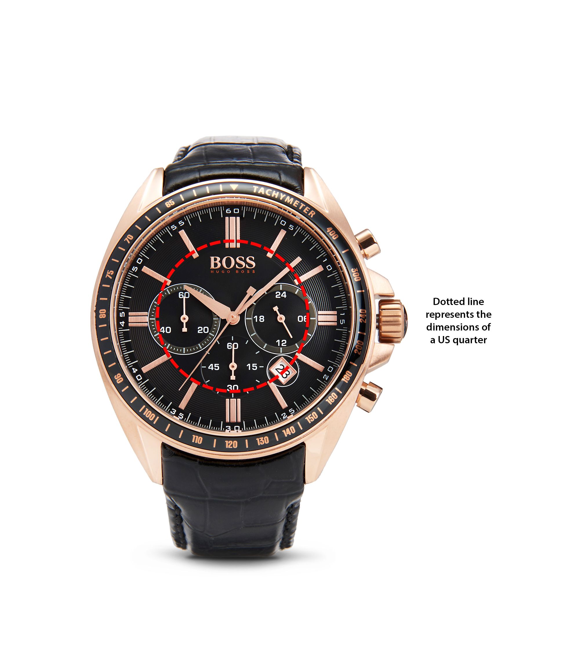 BOSS - '1513092' | Chronograph Leather Strap Driver Sport Watch
