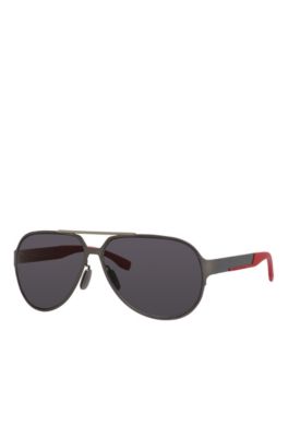 Black Lens Carbon Fiber Aviator Sunglasses | BOSS 0669S, Assorted-Pre-Pack