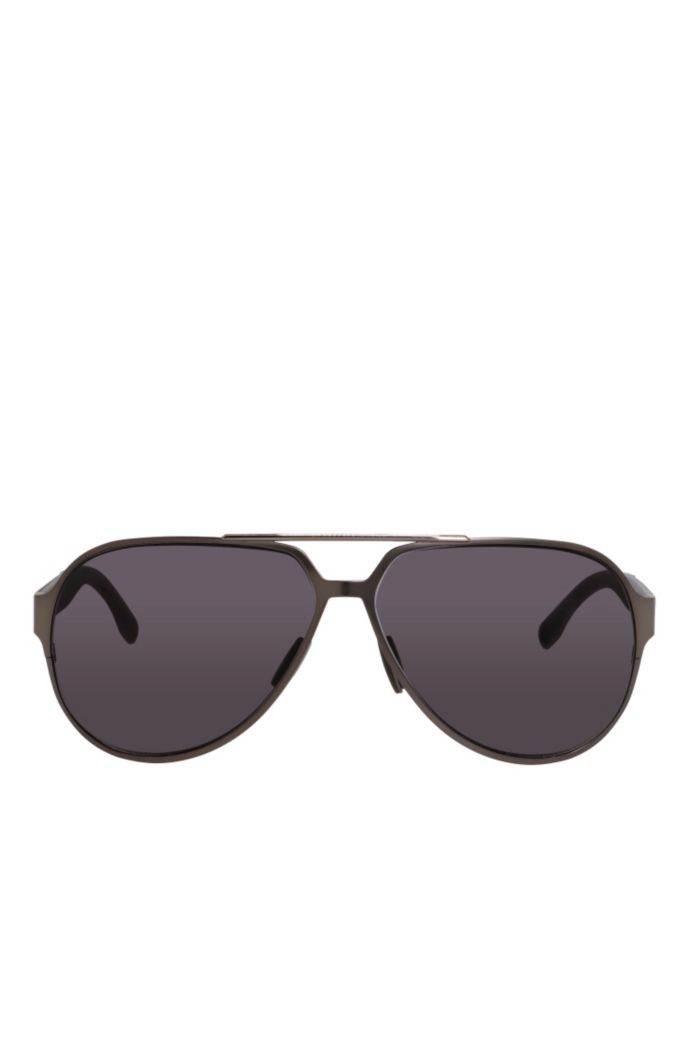BOSS 'BOSS 0669S' Black Lens Carbon Fiber Aviator Sunglasses