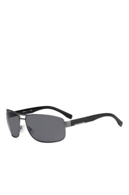 'BOSS 0668S' | Black Lens Wood-Detail Navigator Sunglasses, Assorted-Pre-Pack