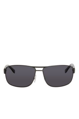 'BOSS 0668S' | Black Lens Wood-Detail Navigator Sunglasses, Assorted-Pre-Pack