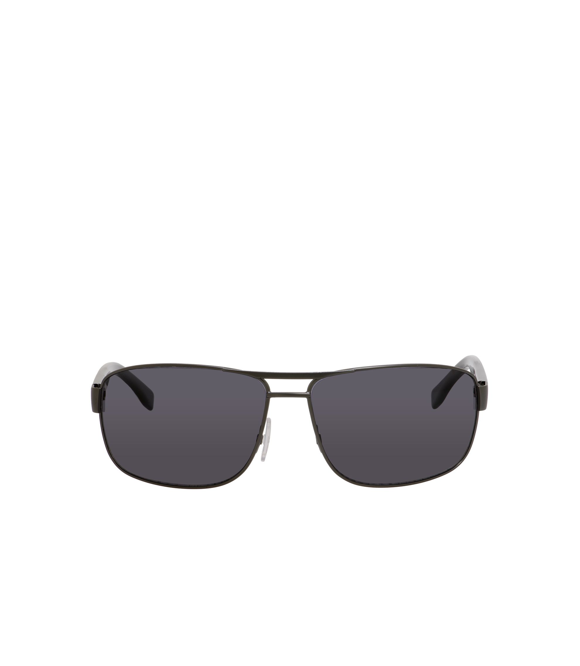 BOSS - 'BOSS 0668S' | Black Lens Wood-Detail Navigator Sunglasses