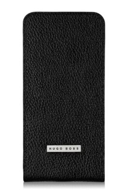 'Reflex IP6' | Leather iPhone 6 Flip Case, Black
