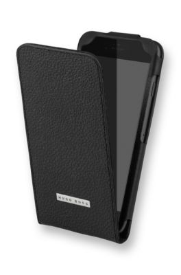 'Reflex IP6' | Leather iPhone 6 Flip Case, Black