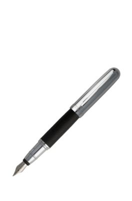 Advance Textured Leather Fountain Pen | HSU5982, Black
