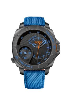 boss orange watch blue strap