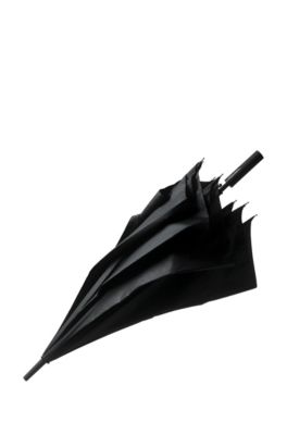 'Grid Golf' | Nylon Print Umbrella, Black