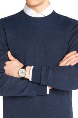 '1513282' | Chronograph Leather Strap Quartz Watch, Assorted-Pre-Pack