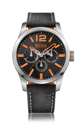 Hugo boss watch shop orange and black