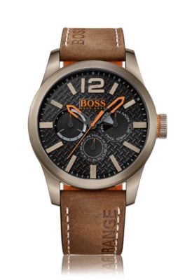 BOSS Chronograph Leather Strap Quartz Watch 1513240