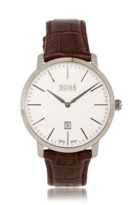 Italian Leather Swiss Quartz Watch | 1513255, Assorted-Pre-Pack
