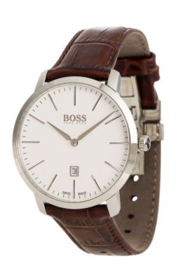 Italian Leather Swiss Quartz Watch | 1513255, Assorted-Pre-Pack