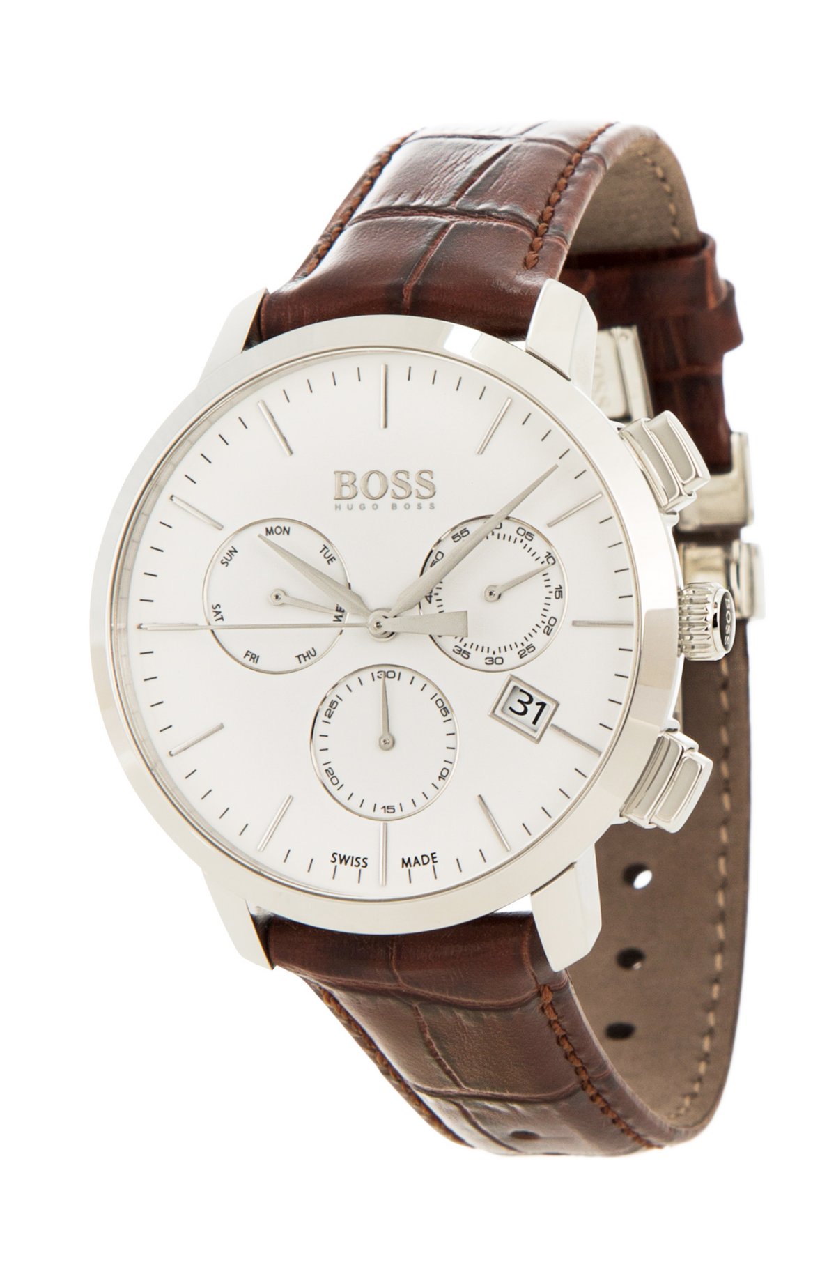 BOSS - Italian Leather Swiss Quartz Chronograph Watch | 1513263