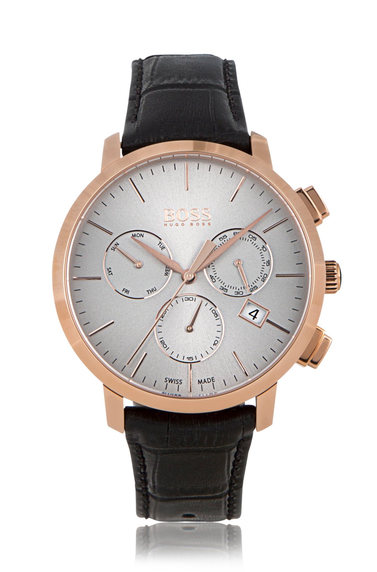 BOSS - Italian Leather Swiss Quartz Chronograph Watch | 1513264