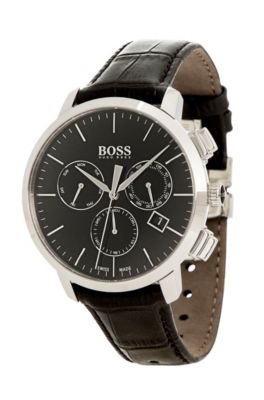 BOSS - Italian Leather Swiss Quartz Chronograph Watch | 1513263