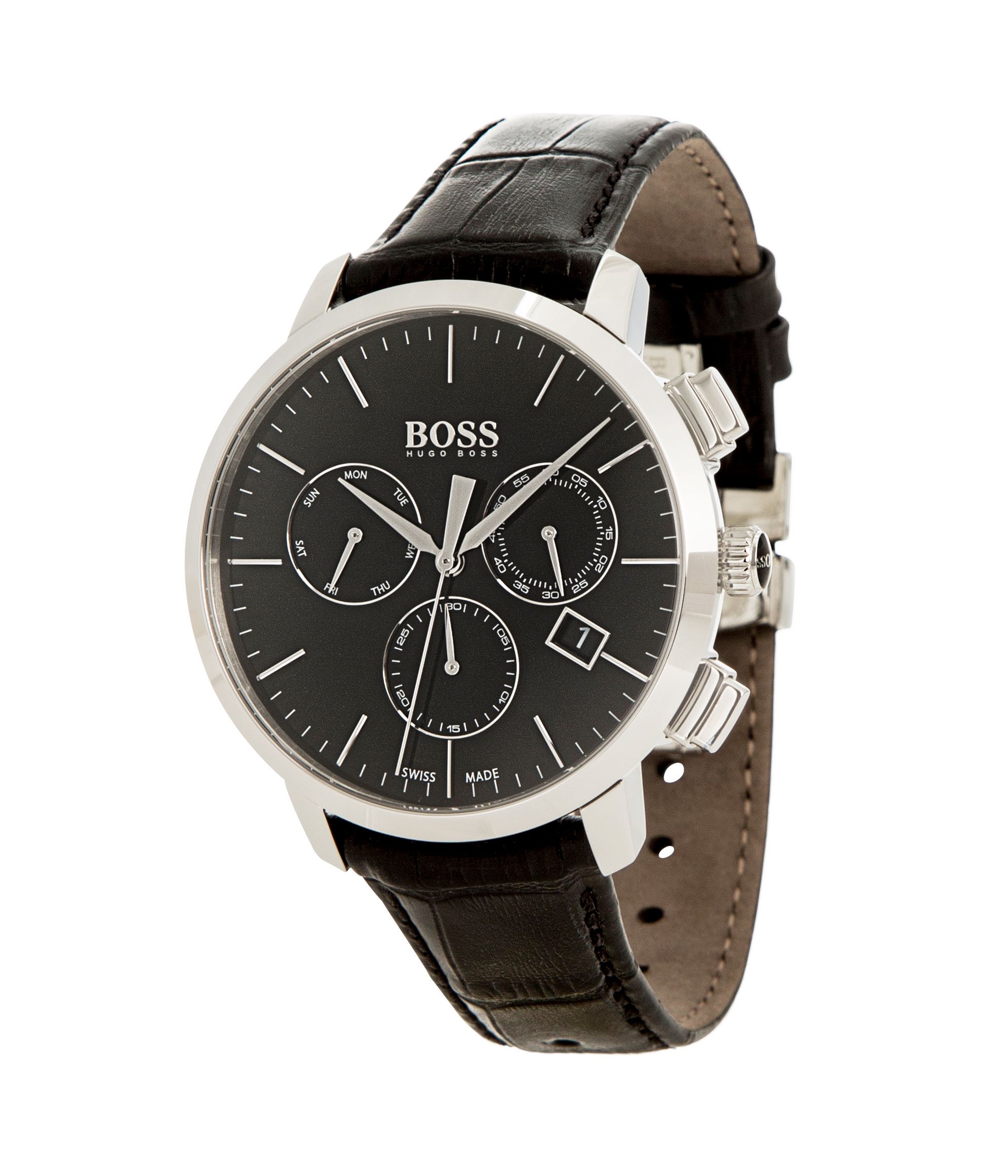 BOSS - Italian Leather Swiss Quartz Chronograph Watch | 1513263
