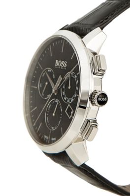 BOSS - Italian Leather Swiss Quartz Chronograph Watch | 1513263