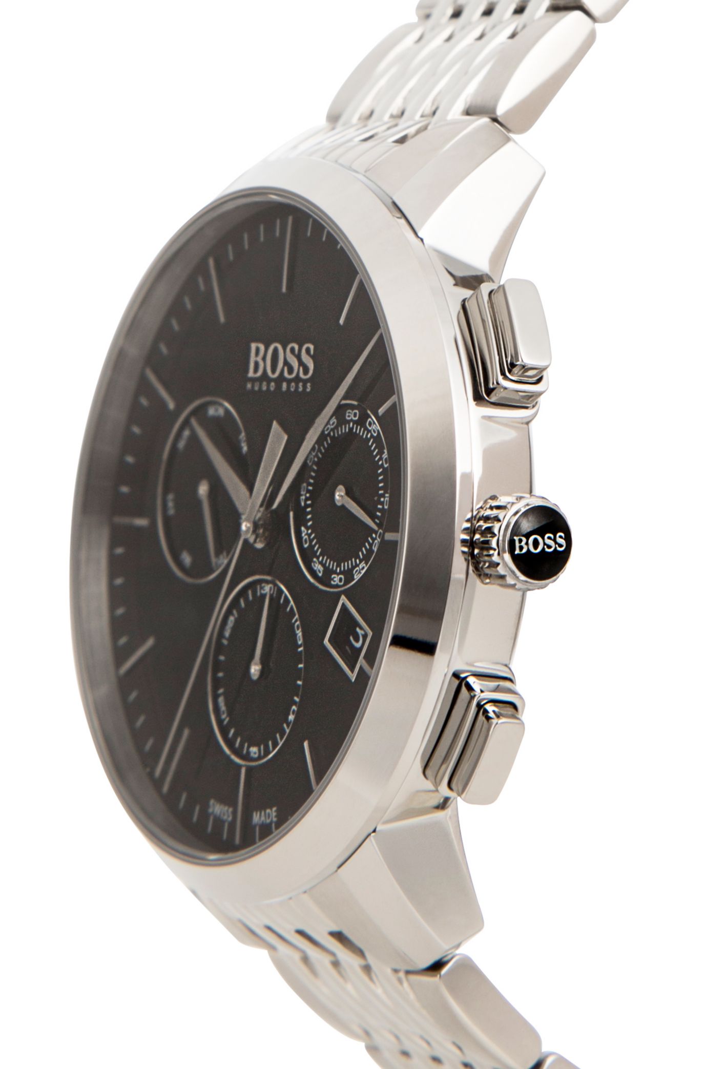 | - Steel BOSS Chronograph Quartz 1513267 Stainless Swiss Watch