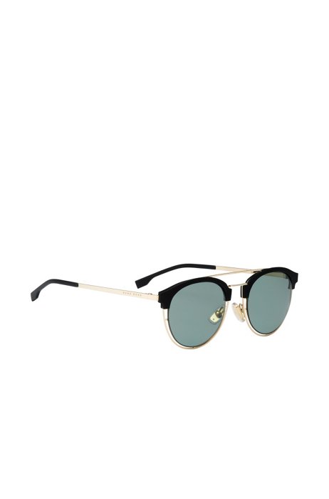 Gray Green Lens Clubmaster Sunglasses | BOSS 0784S, Assorted-Pre-Pack