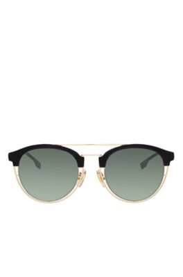 Gray Green Lens Clubmaster Sunglasses | BOSS 0784S, Assorted-Pre-Pack