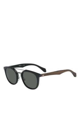 Gray Green Lens Clubmaster Sunglasses | BOSS 0777S, Assorted-Pre-Pack