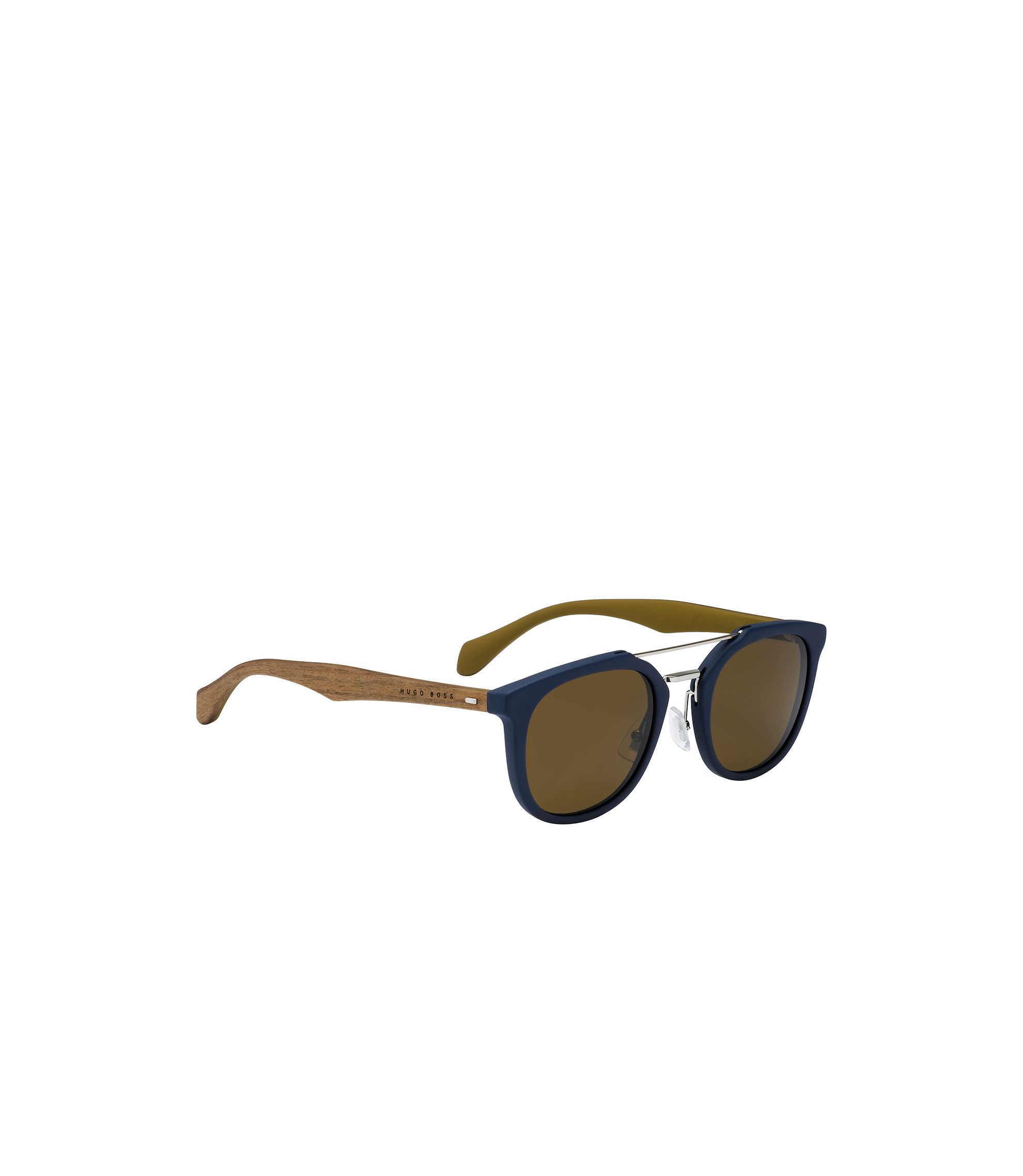 BOSS - 'BOSS 0777S' | Brown Lens Clubmaster Sunglasses