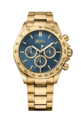 hugo boss gold tone and stainless steel 