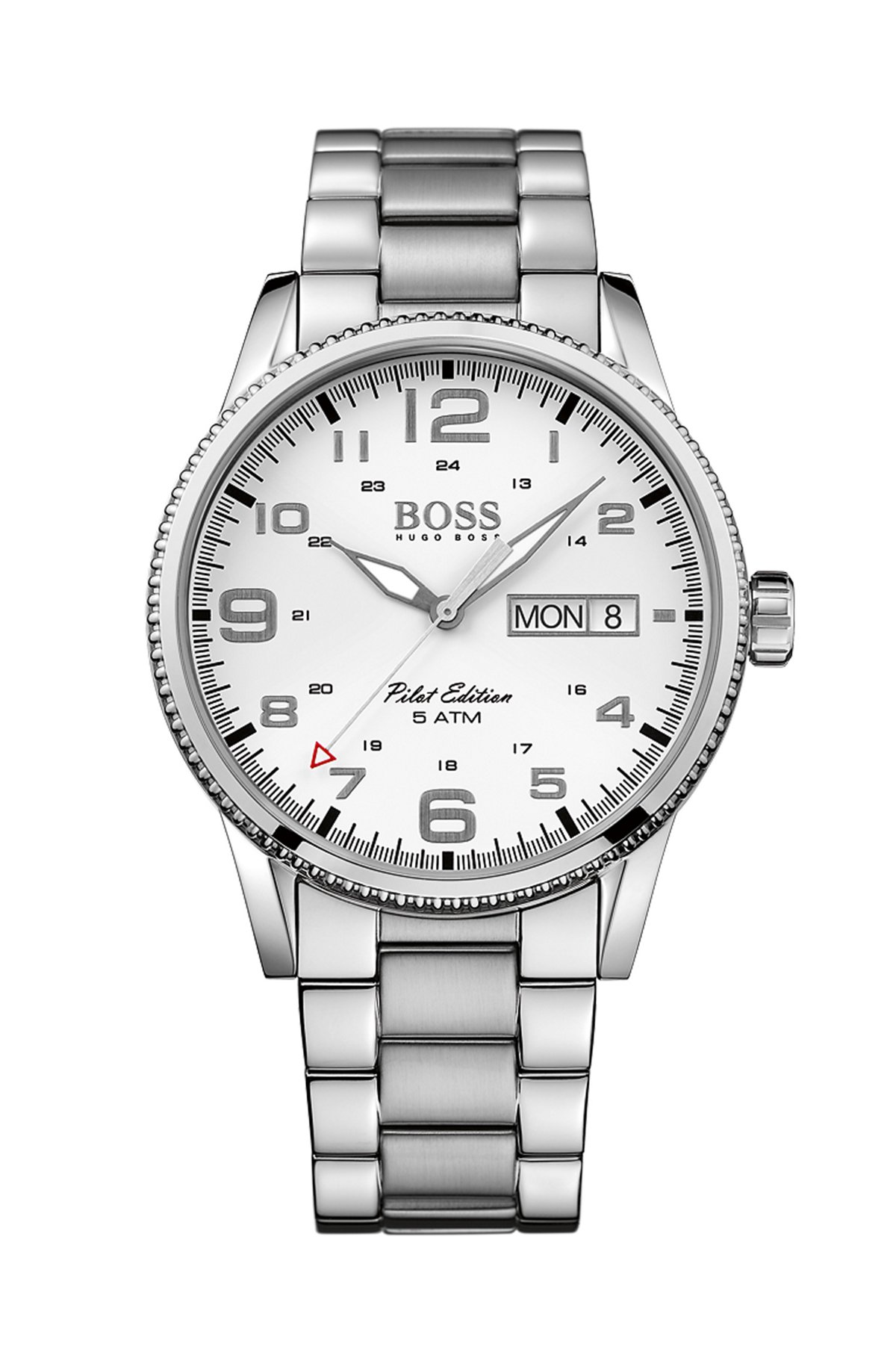 zoom uitvoeren werkgelegenheid BOSS - Pilot Vintage, Stainless Steel Watch | 1513328