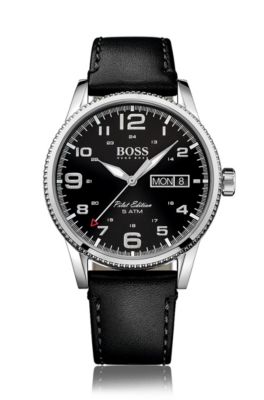 Hugo boss men's on sale pilot vintage watch